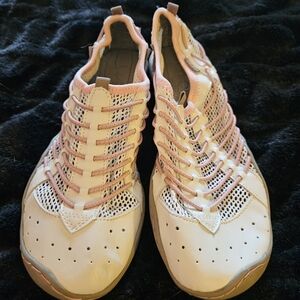 Women's Pink and White Athletic Shoes